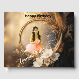 Visitas Celebração de Quinceañera Livro Falso Personalizad