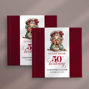 Visitas Doce livro de assinaturas de convidados femininas