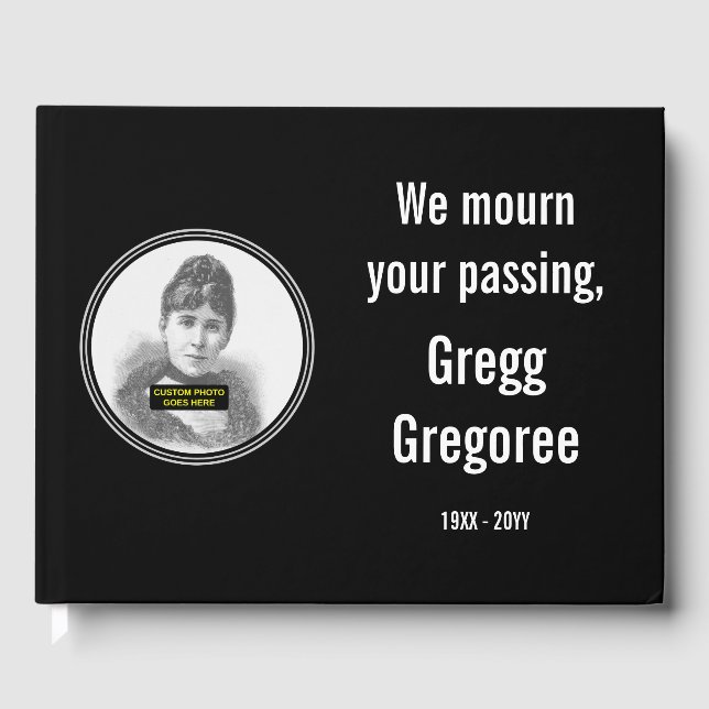 Visitas Elegante e respeitável livro de convidados memoria (Frente)