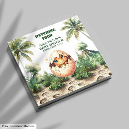 Visitas Em Breve, Livro de Convidados Dinossauros Bonitos