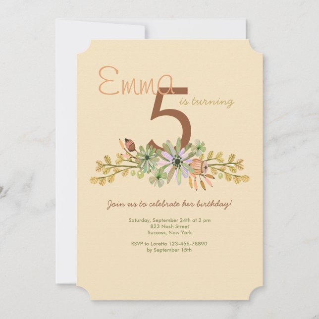 Visitas em Convite Coral (Frente)