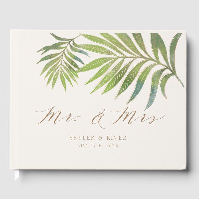 Visitas Esplêndido Livro de Convidados de Casamento de Ver (Frente)