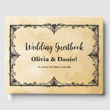 Estilo Gótico de Halloween do Livro de Convidado d