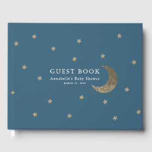 Visitas Estrelas Dourados & livro de hóspedes do chá de