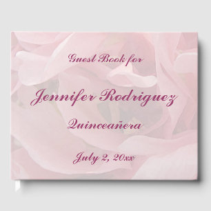 Visitas Flores Florais Rosa Flores Quinceañera Livro de Co