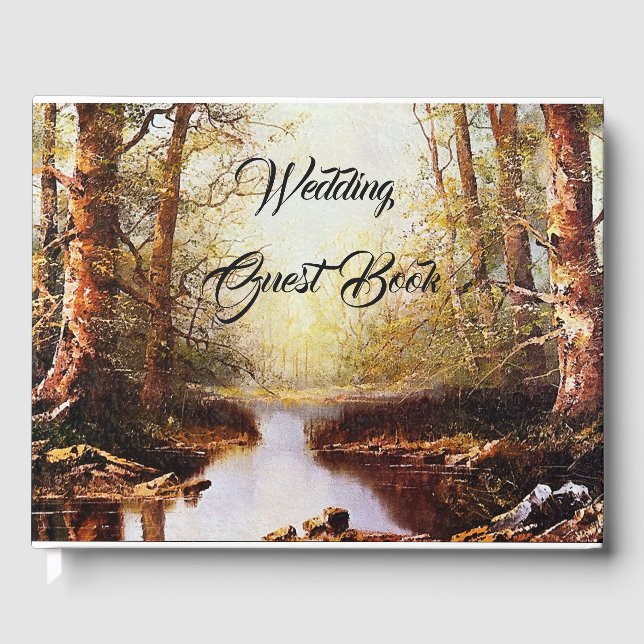 Visitas Floresta Montanhas Stream Livro de Convidados (Frente)