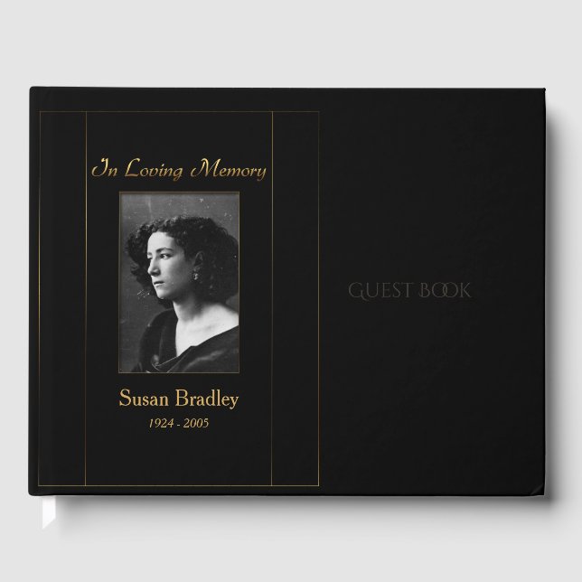 Visitas Foto do Livro de Convidados Funerais com canalizaç (Frente)