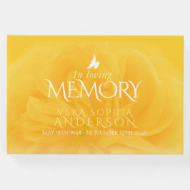Visitas Funeral na memória amorosa livro de hóspedes rosa 