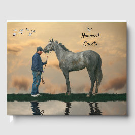 Visitas Horse De cinza E Livro De Convidados OTTB