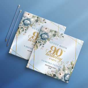 Visitas Livro Azul Ouro Encantador de 90 Anos de Idade