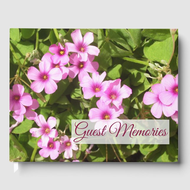 Visitas Livro Convidado - Maçãs De Flor Rosa (Frente)