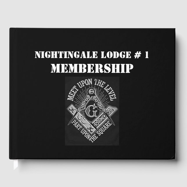 Visitas Livro de Associações do Freemason (Frente)