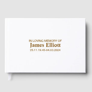 Visitas Livro de Condolências Personalizado - Livro de Vis