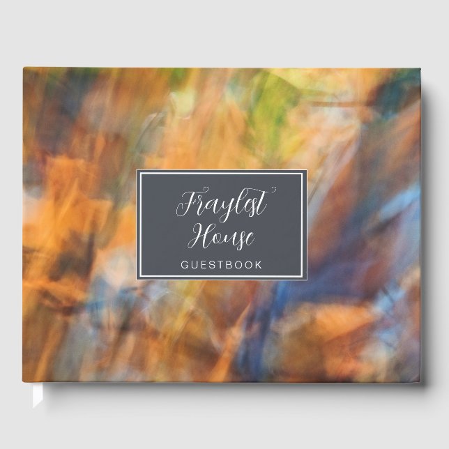 Visitas Livro de Convidado da Nature Abstrato (Frente)