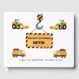 Visitas Livro de Convidado de Aniversário do Caminhão de C