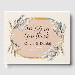 Visitas Livro de Convidado de Casamento Neutral Folhas de 