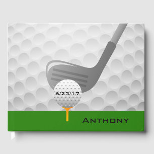 Visitas Livro de Convidado do Design de Golfe