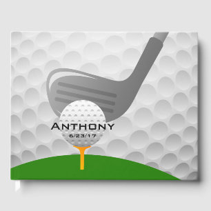 Visitas Livro de Convidado do Design de Golfe