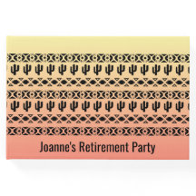 Livro de Convidado do Design de Southwest Ombre