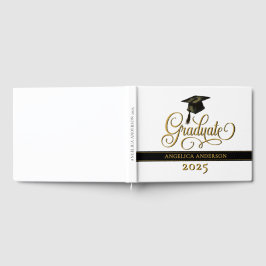 Visitas Livro de Convidado do Formando de Script Elegante