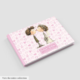 Visitas Livro de Convidado Personalizado do Quirky Bride G