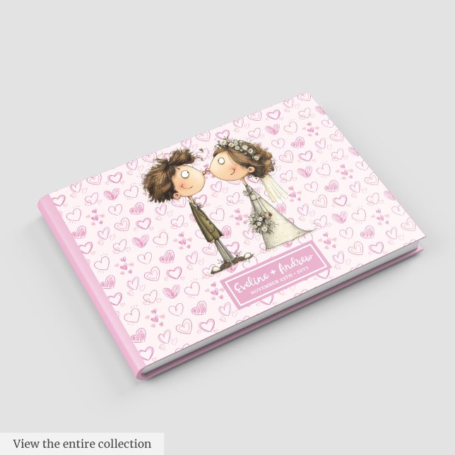 Visitas Livro de Convidado Personalizado do Quirky Bride G (Quirky Bride Groom Personalized Guest book)