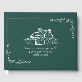 Visitas Livro de Convidados da Fazenda Verde Rustic Barn E