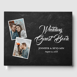 Visitas Livro de convidados da foto de casamento do quadro