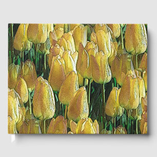 Visitas Livro de Convidados das Tulipas Amarelas Sunshine