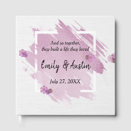 Visitas Livro de Convidados de Abstrato de Casamento com A