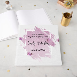 Visitas Livro de Convidados de Abstrato de Casamento com A