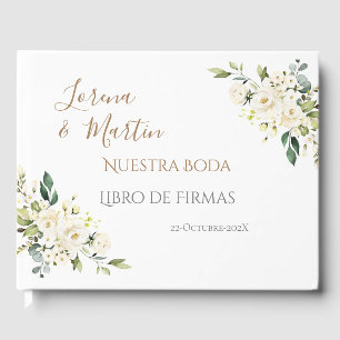 Visitas Livro de Convidados de Boho Espanhol