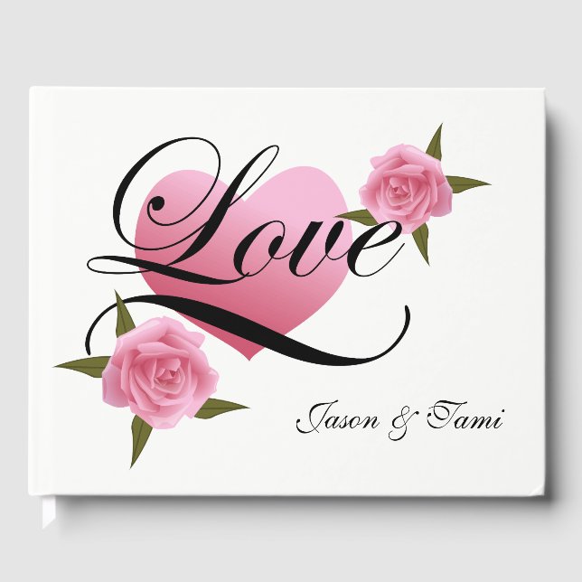 Visitas Livro de Convidados de Casamento (Frente)