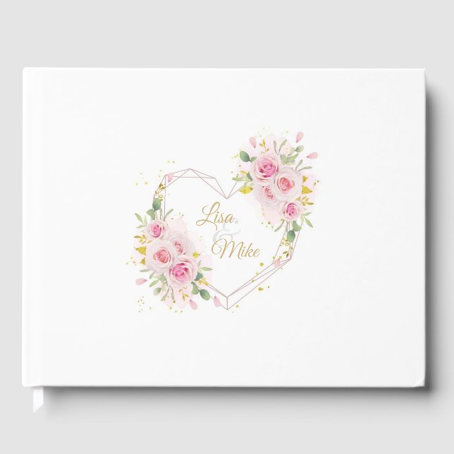 Visitas Livro de Convidados de Casamento (Frente)