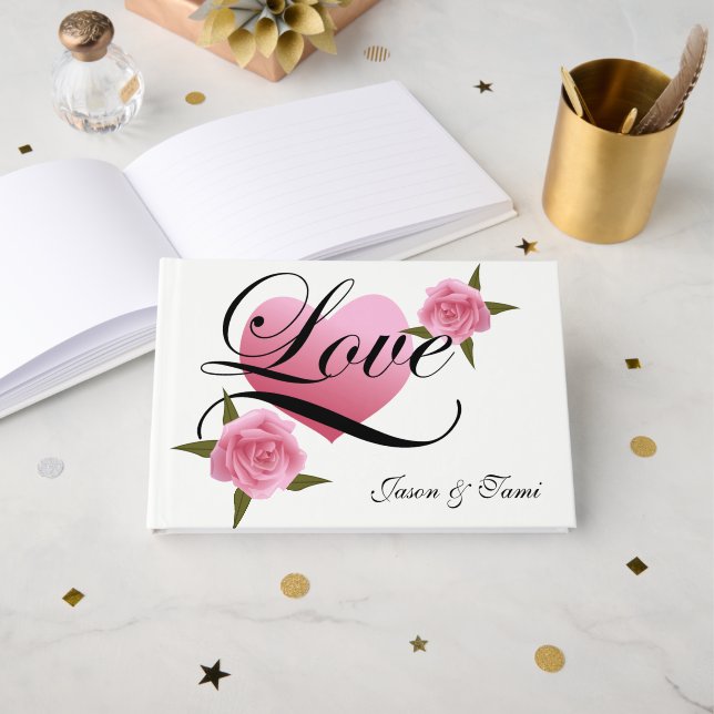 Visitas Livro de Convidados de Casamento (Frente aberta)
