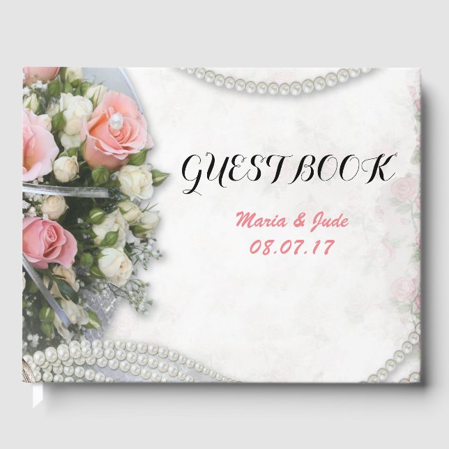 Visitas Livro de Convidados de Casamento (Frente)