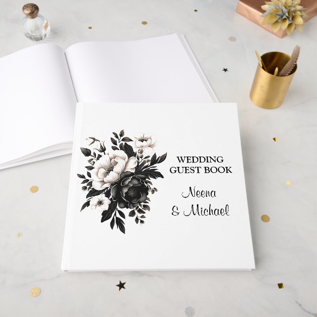 Visitas Livro de Convidados de Casamento (Frente aberta)