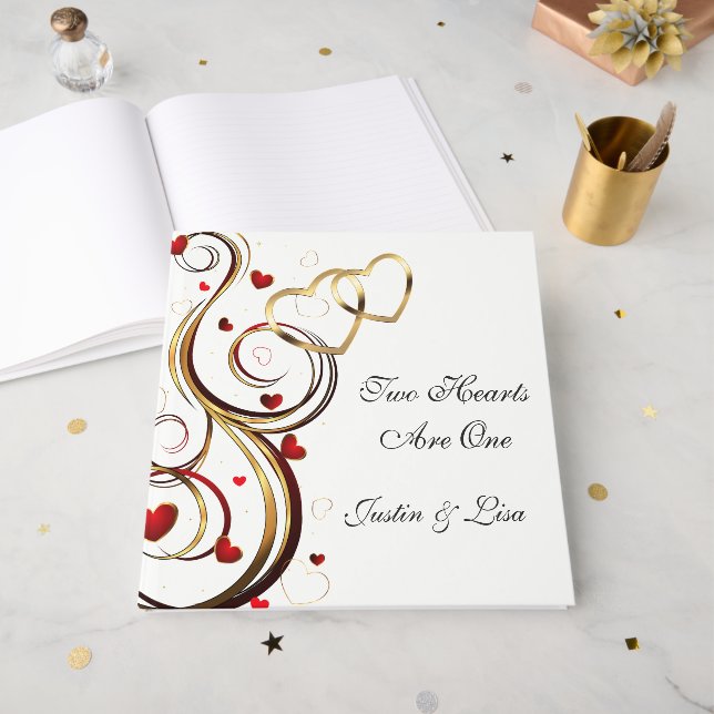 Visitas Livro de Convidados de Casamento (Frente aberta)