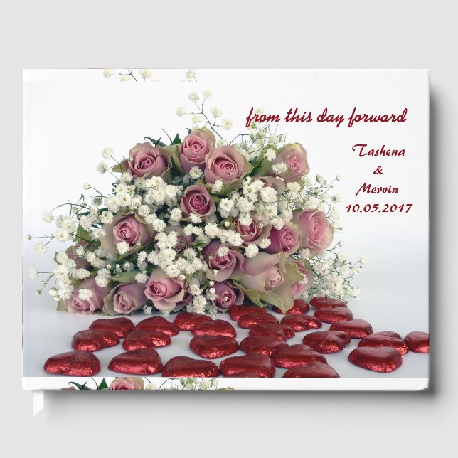 Visitas Livro de Convidados de Casamento (Frente)