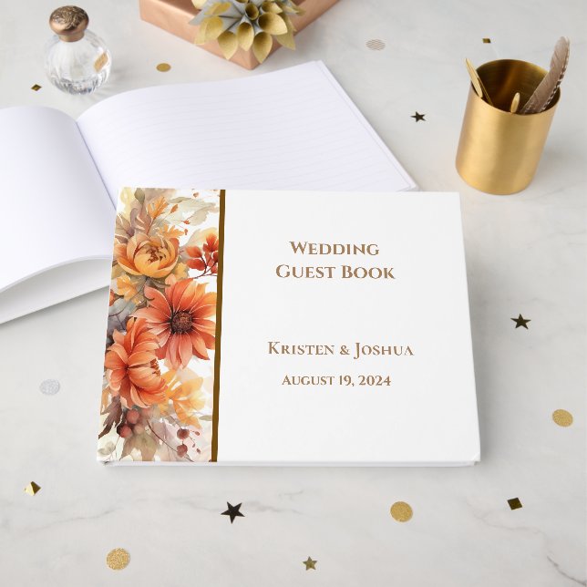 Visitas Livro de Convidados de Casamento (Frente aberta)