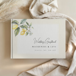 Visitas Livro de Convidados de Casamento Amarelo de Mantei