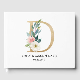 Visitas Livro de Convidados de Casamento com Monograma, Fl