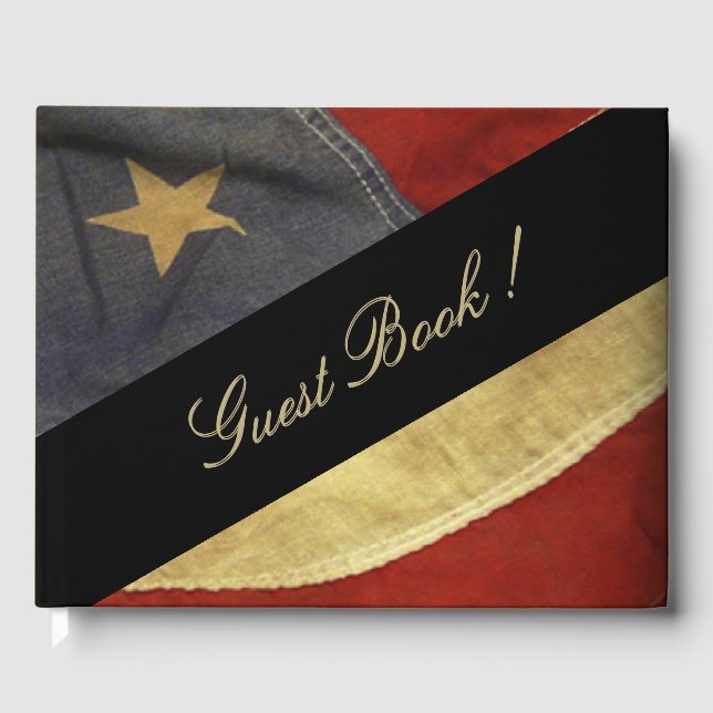 Visitas Livro de Convidados de Casamento de Bandeira Ameri (Frente)