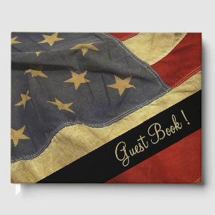 Visitas Livro de Convidados de Casamento de Bandeira Ameri
