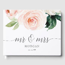 Livro de Convidados de Casamento de Blooms de Blus