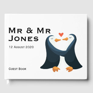 Visitas Livro de Convidados de Casamento de Mr & Mr. Pengu