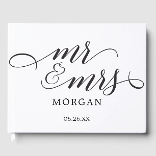 Visitas Livro de Convidados de Casamento de Script Clássic