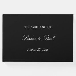 Visitas Livro de Convidados de Casamento de White Script P