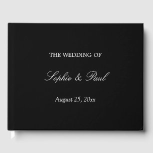 Visitas Livro de Convidados de Casamento de White Script P