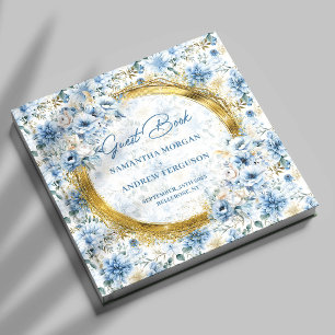 Visitas Livro de Convidados de Casamento Dourado de Lumino